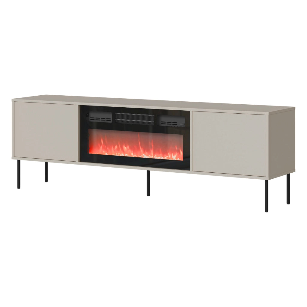 Silvi, Mobile Porta tv un Ripiano, 180x40x60h cm Beige