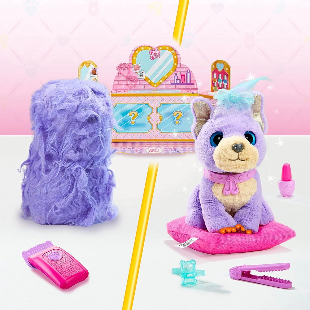 Little Live Pets Scruff Cutie Cuts Salone di Bellezza Viola Sorpresa Idea Regalo