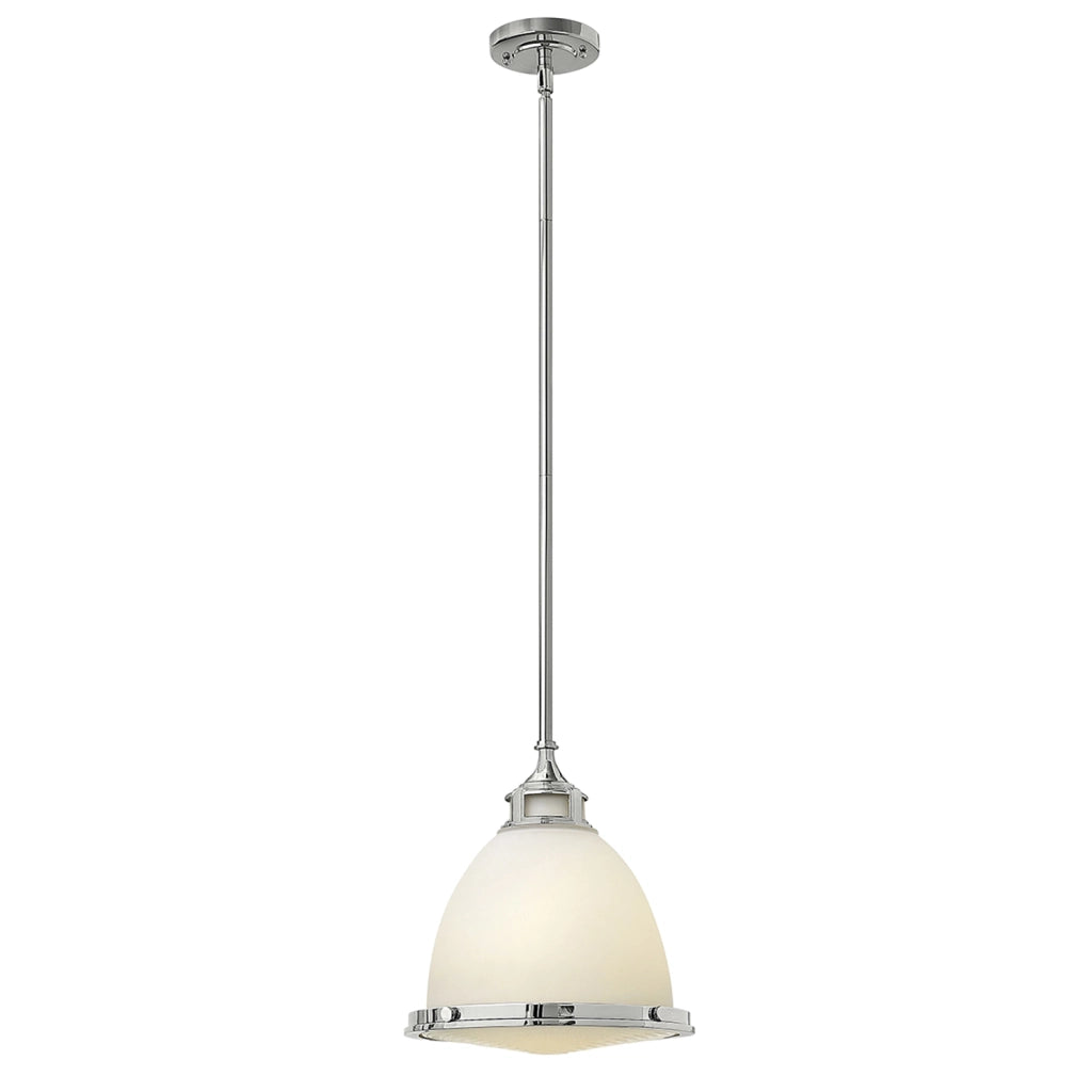 Sospensione Contemporanea Amelia Metallo Cromo Vetro 1 Luce E27