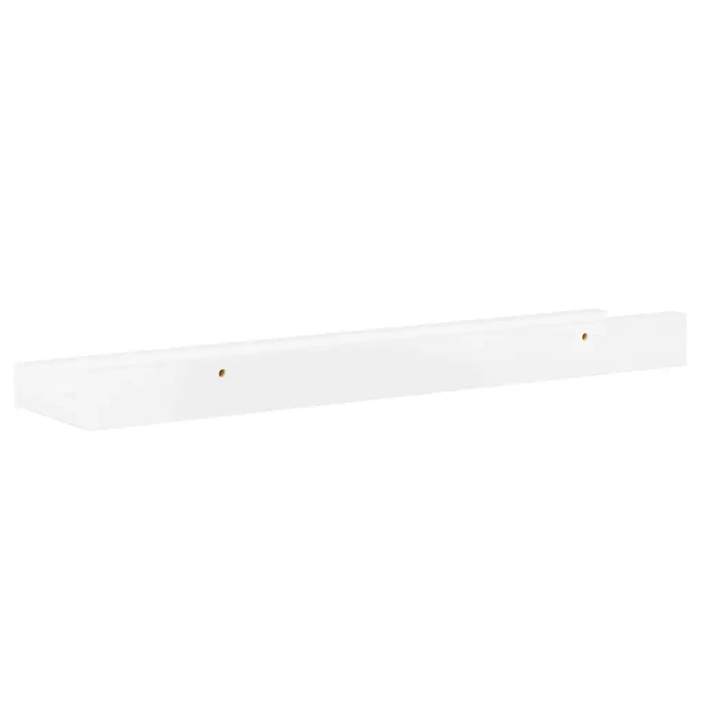 2 pz Mensole da Parete | Scaffali a Parete | Ripiano a parete Bianco Lucido 40x9x3 cm