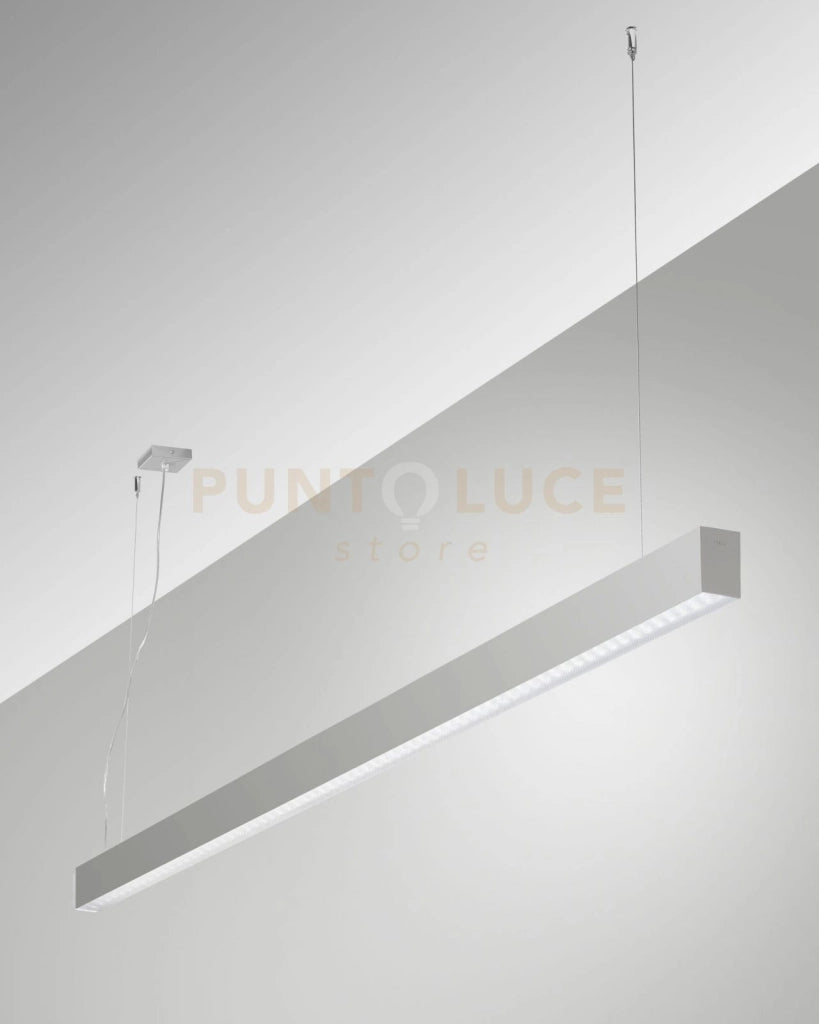 MILLET SOSPENSIONE ALLUMINIO  4000K 3580LM 23W PRISMATIC ON/OFF IP40 100CM