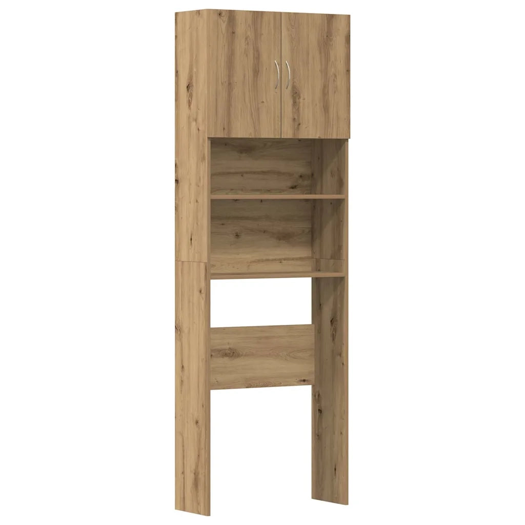 Mobile Lavatrice Rovere Artigianale 64x24x190 cm in Truciolato 859135