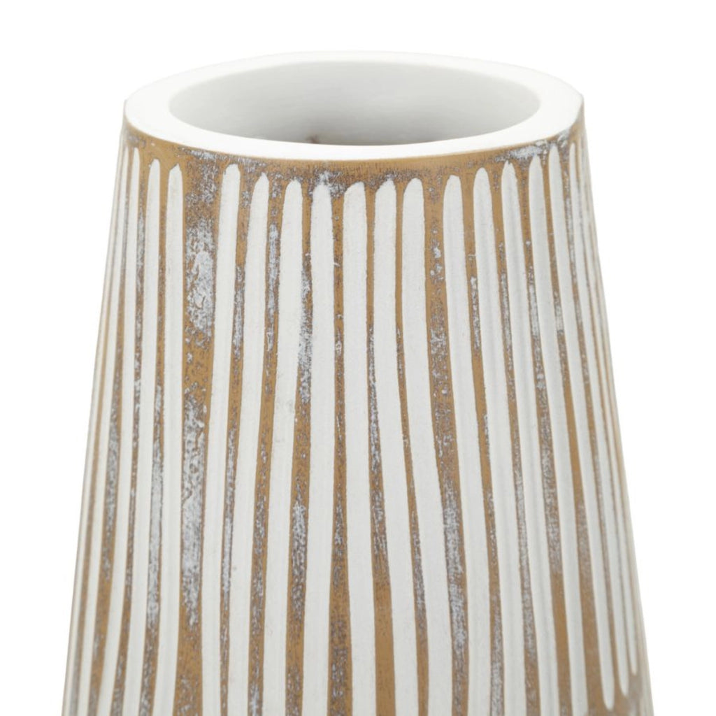 Vaso Decorativo VKH1028, Bianco, Poliresina, 17x17x68,5 cm