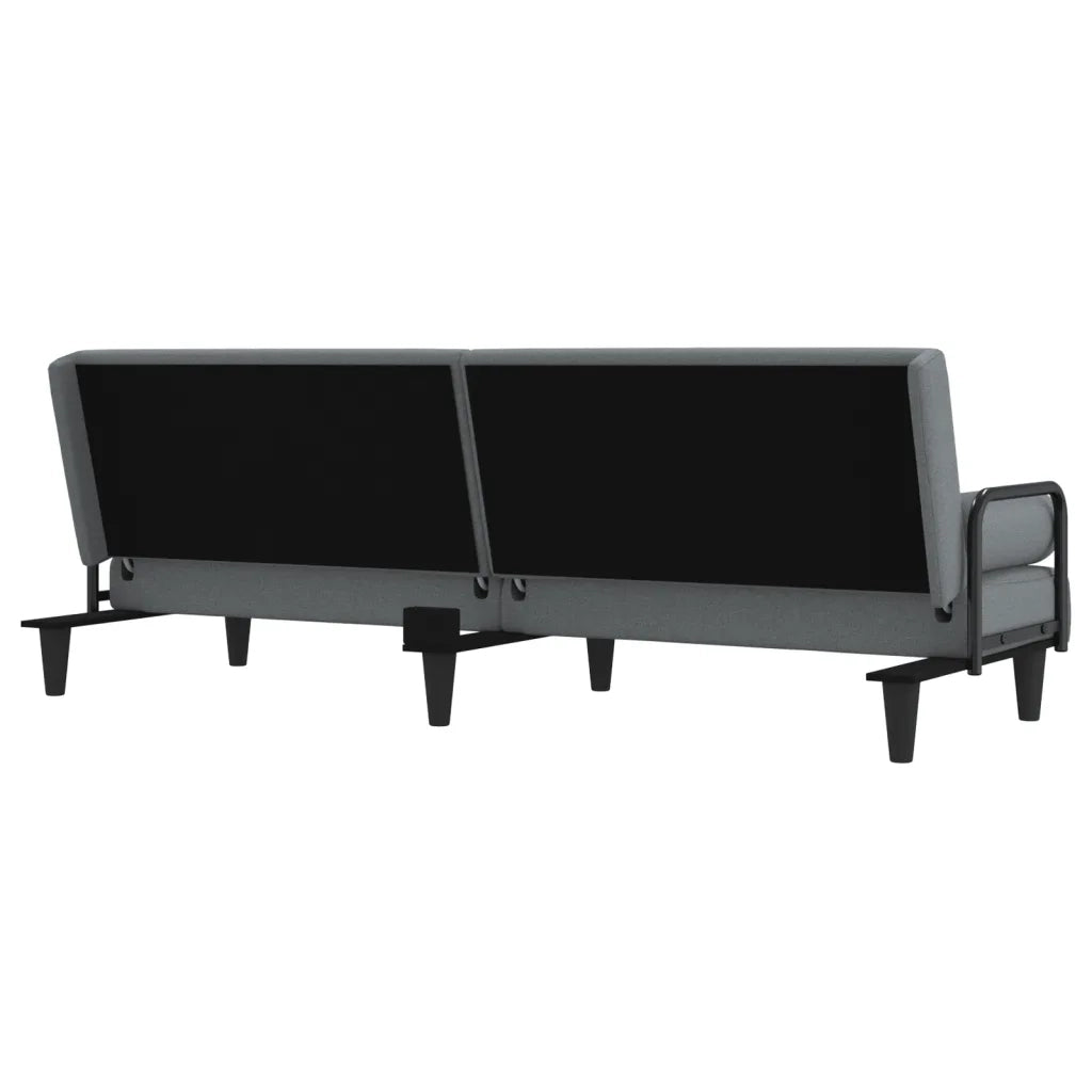 Divano letto | Sof¨¤ letto | Letto singolo con Braccioli Grigio Chiaro in Tessuto