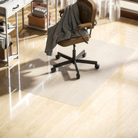 Tappetino per Sedia Ufficio Salvapavimento 100x150 cm in Plastica Trasparente