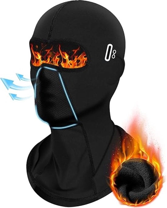 Maschera facciale da sci per uomini e donne, maschera facciale invernale adatta al freddo, sci, snowboard, motociclismo e lavoro all'aperto.