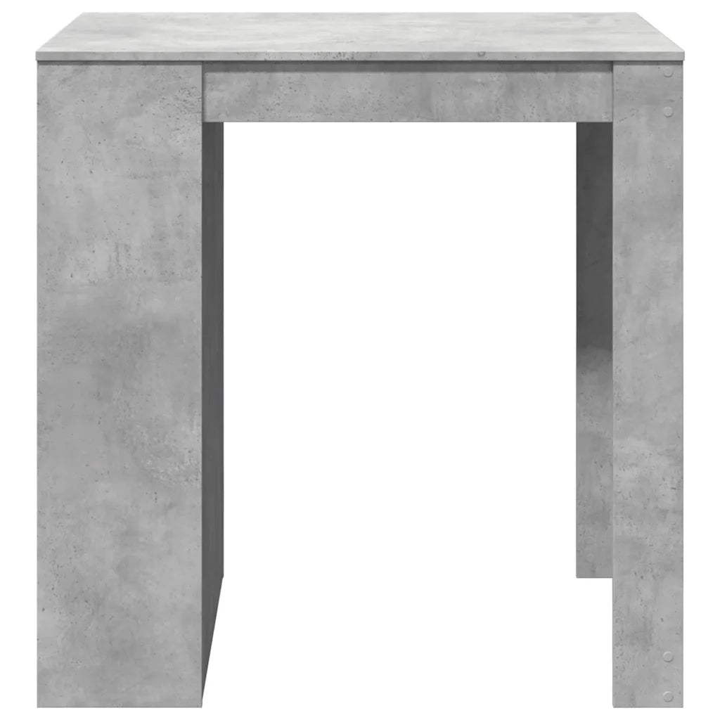 Tavolo da Bar Grigio Cemento 102x70x103,5 cm in Truciolato