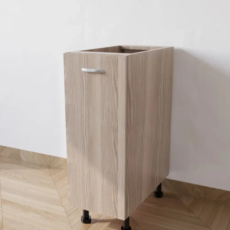 Mobile Base 30 Compreso Di Anta. H 72 Cm L 30 Cm P 55.5 Cm. Spedizione In Kit Olmo