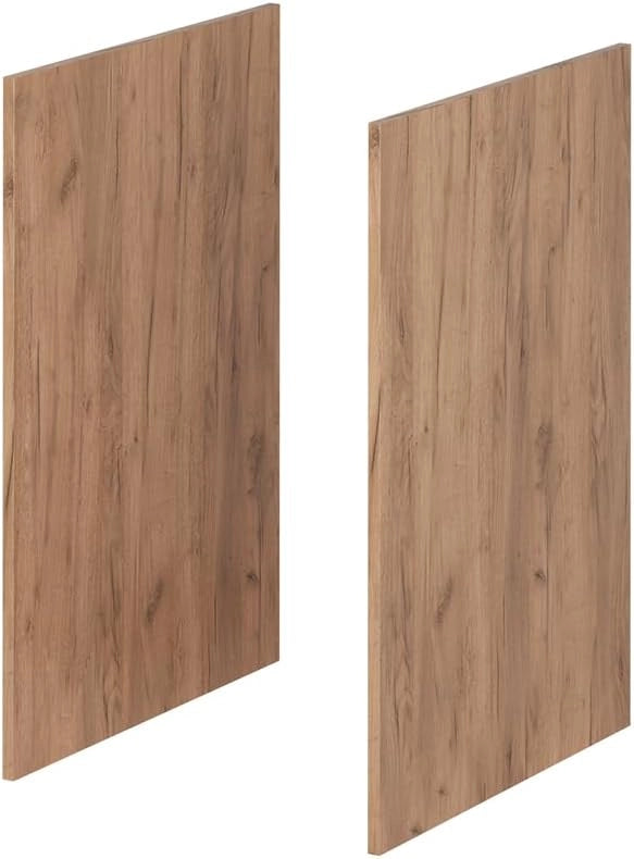 Pannelli laterali per il mobile base R-Line, Quercia dorata, Set di 2, per la libera combinazione all'interno di sistemi cucina modulari