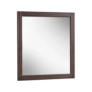 Specchio da bagno rettangolare in legno 80x73 cm stile naturale