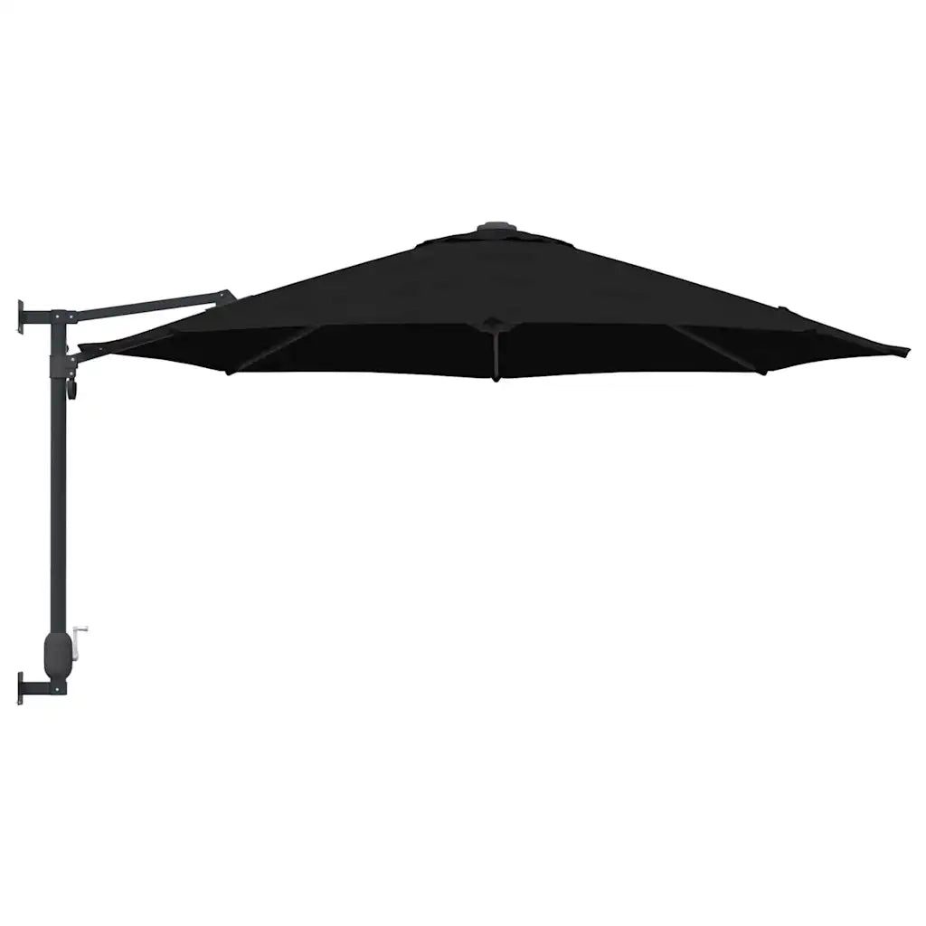 Ombrello da giardino Nero 248 x 248 x 148 cm 42003233