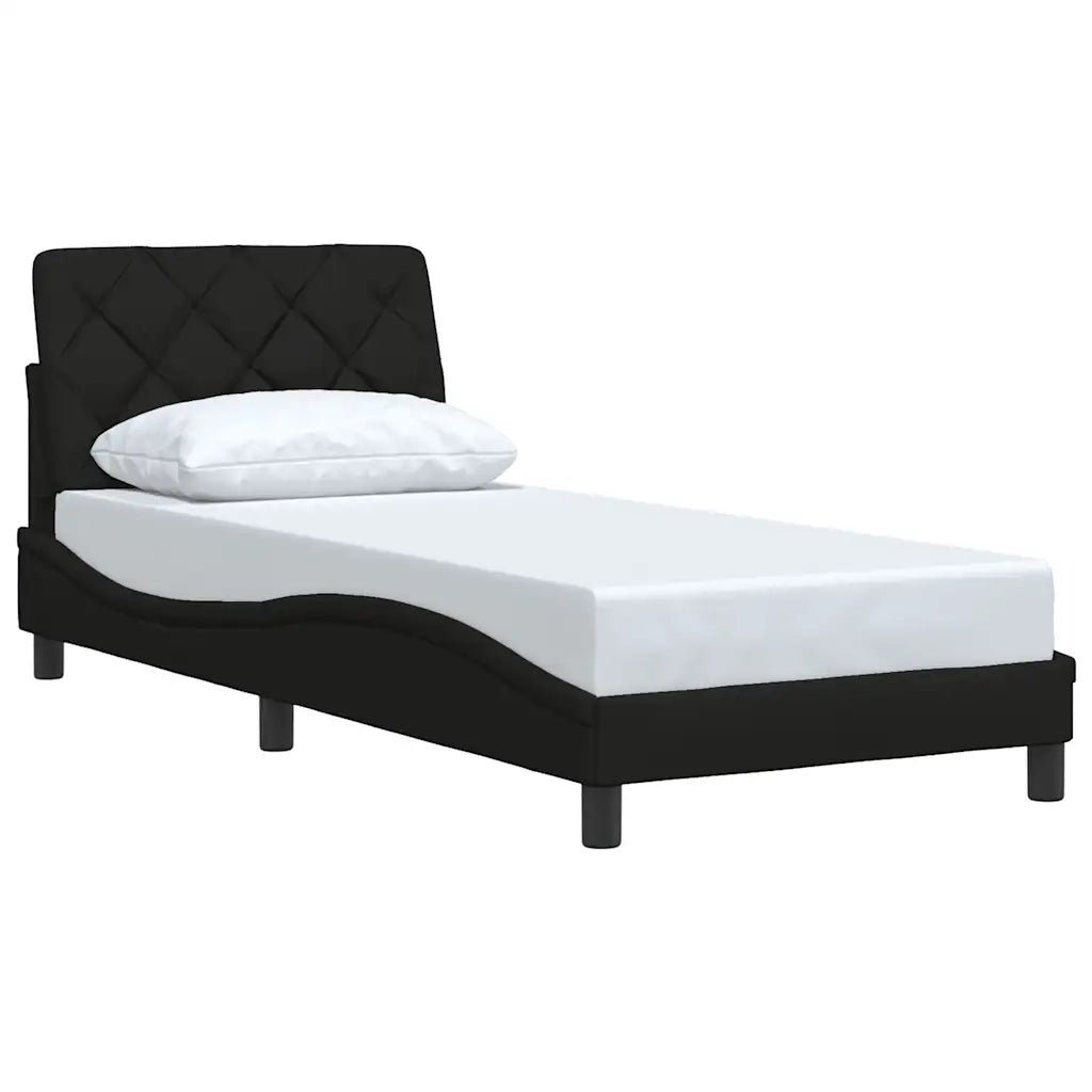 Giroletto senza Materasso Nero 80x200 cm Tessuto 3310561