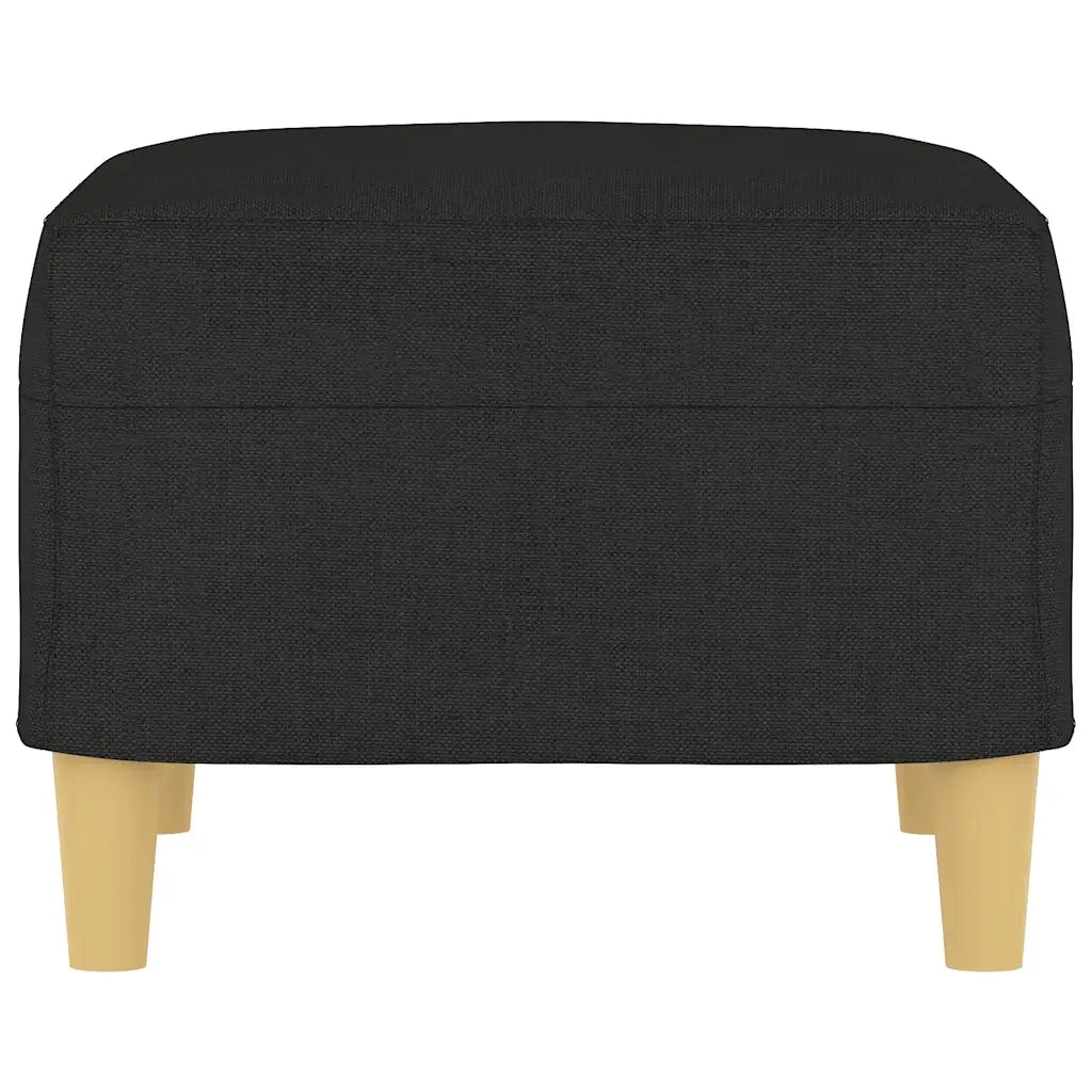 Poggiapiedi Nero 60x50x41 cm in Tessuto 349267