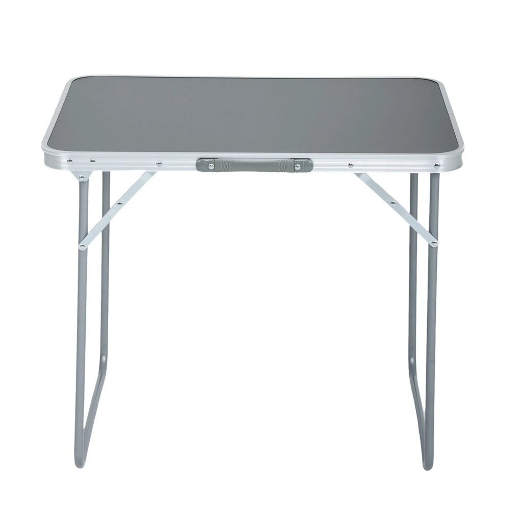 Tavolo da campeggio pieghevole ARES in alluminio grigio dimensioni 70x60x50 cm