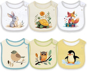 Set di 6 slip per bambini in cotone impermeabile per ragazze e ragazzi per evitare la perdita di cibo con chiusura a pressione