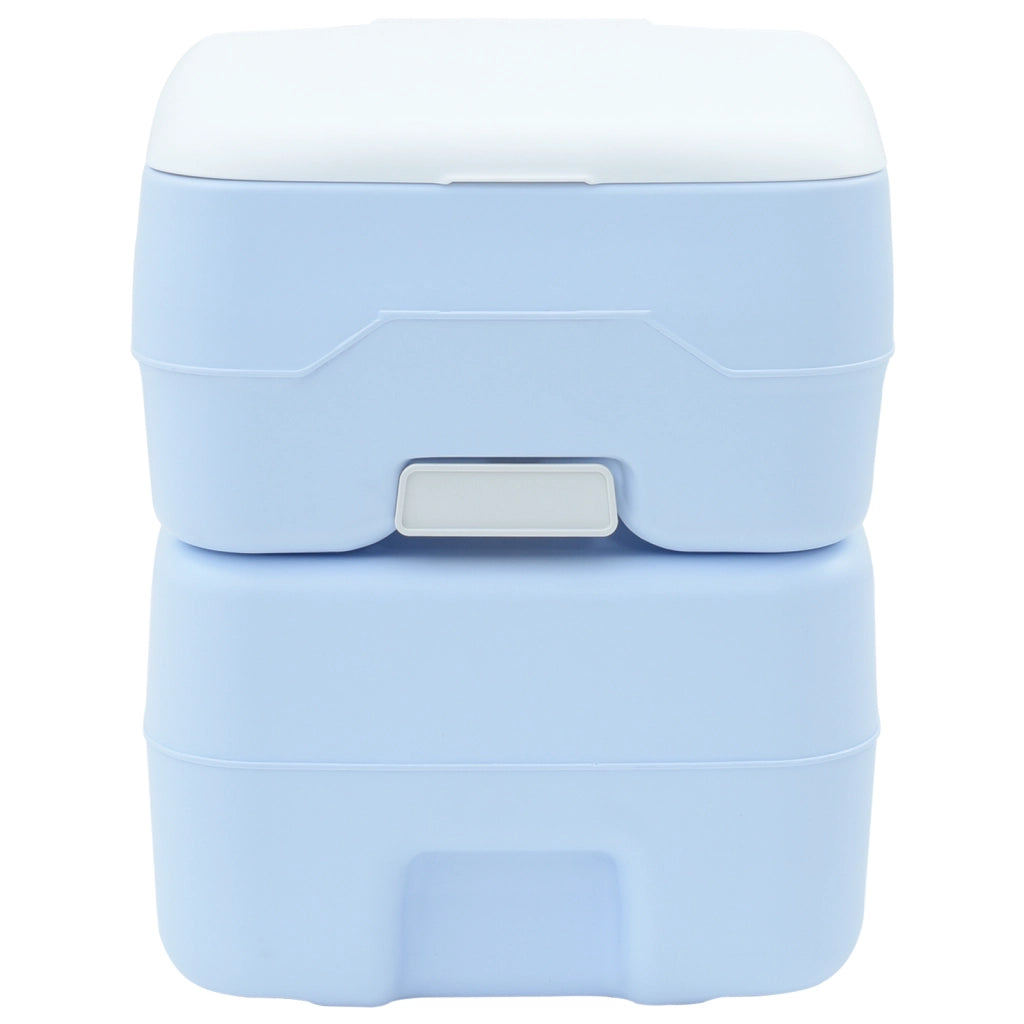 Toilette da Campeggio corpo blu chiaro + coperchio bianco NA NA NA
