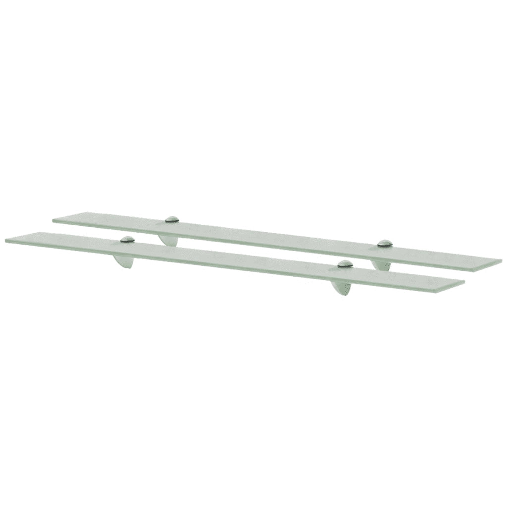 Mensole Galleggianti 2 pz in Vetro 90x20 cm 8 mm cod mxl 32982