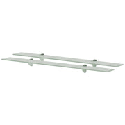 Mensole Galleggianti 2 pz in Vetro 90x20 cm 8 mm cod mxl 32982