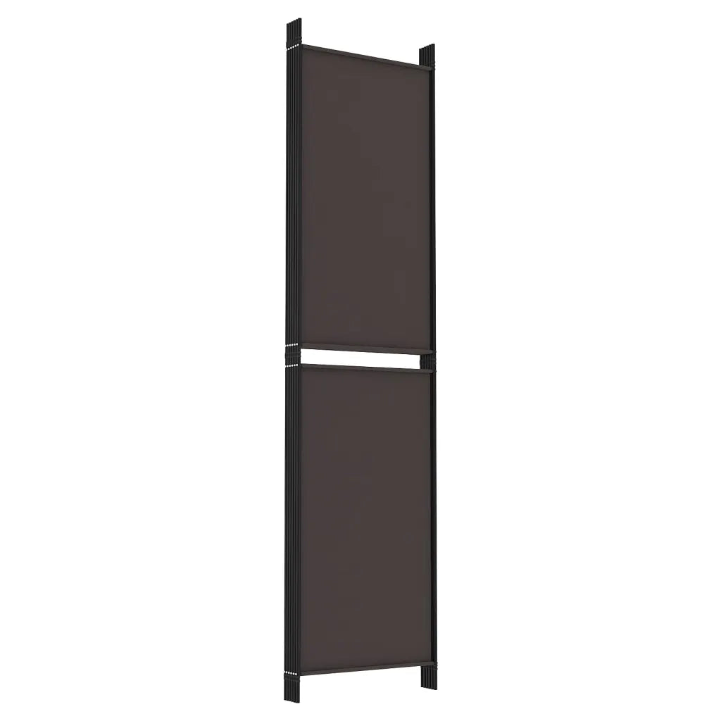 Divisorio a 6 Pannelli Marrone 300x200 cm in Tessuto cod mxl 64369