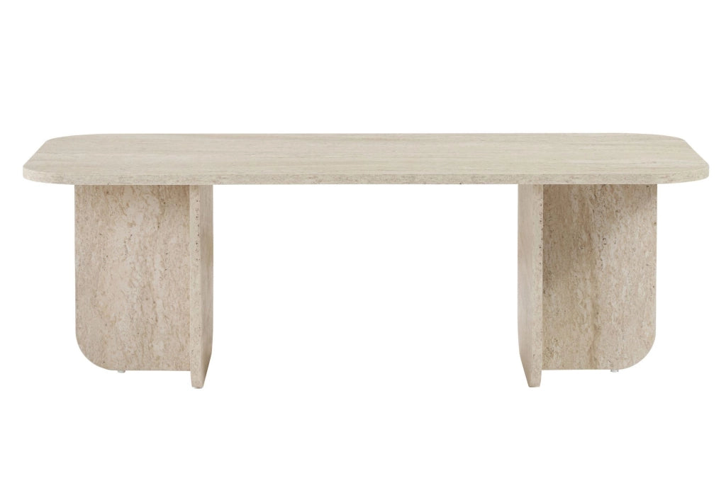 Tavolino in legno "Akira" 120 x 60 x 41 cm - Travertino