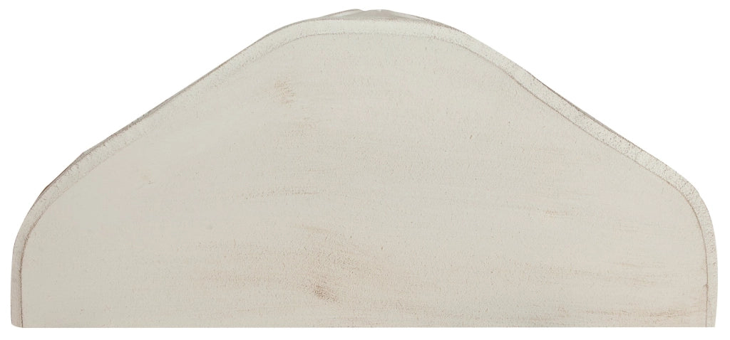 Biscottini Mensola a muro in legno finitura bianco anticato L50xPR24xH34 cm Made in Italy