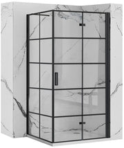 Cabina Doccia Rea Molier Black 80x80