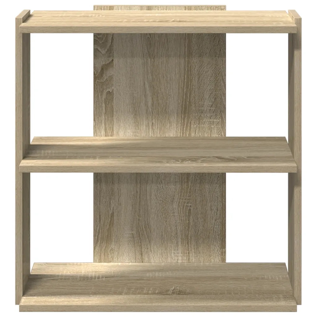 Libreria 3 Ripiani-Scaffale per Libri-Mobile di Stoccaggio Rovere Sonoma 60x30x60 cm Legno Multistrato