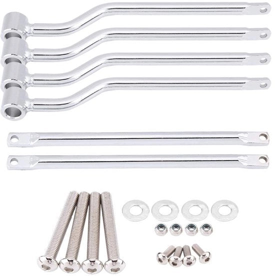 Supporto Deltastante per Motocicletta - Kit di Ammortizzazione - Formato Compatto - Acciaio Inox - Adatto per Diverse Tipologie di Motocicli