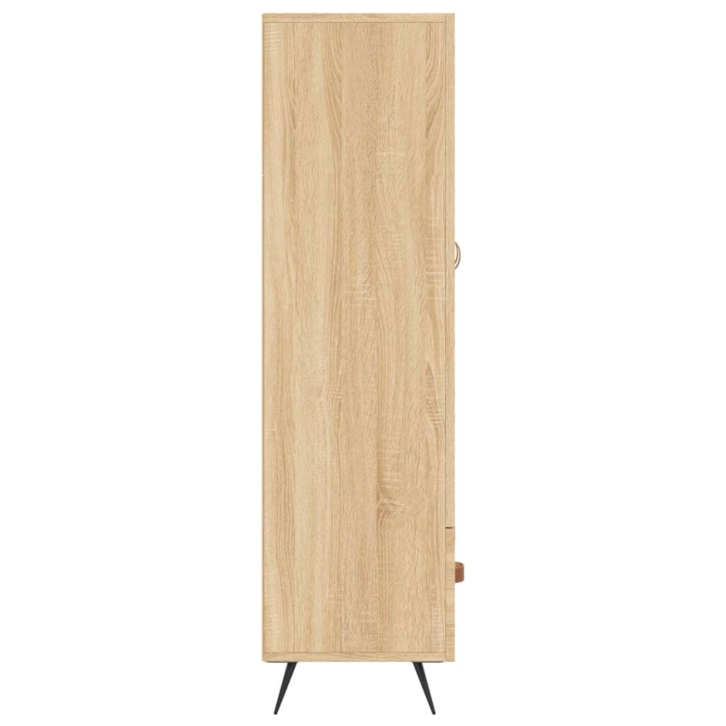 Buffet credenza cassettiera armadio mobile contenitore organizer cucina soggiorno salotto rovere Sonoma alto 69,5 x 31 x 115 cm legno ingegnerizzato marrone 02_0034086