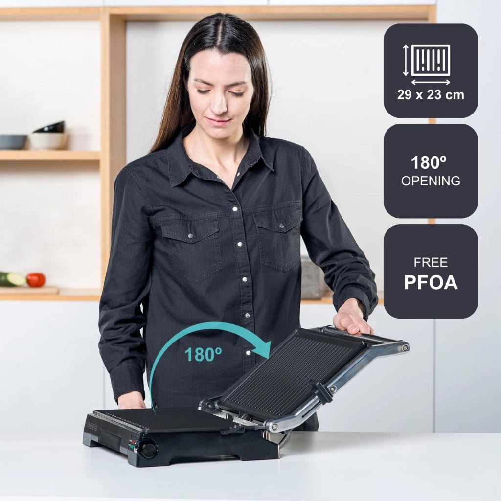 Bistecchiera BXGR2200E 2 200 W Black+Decker