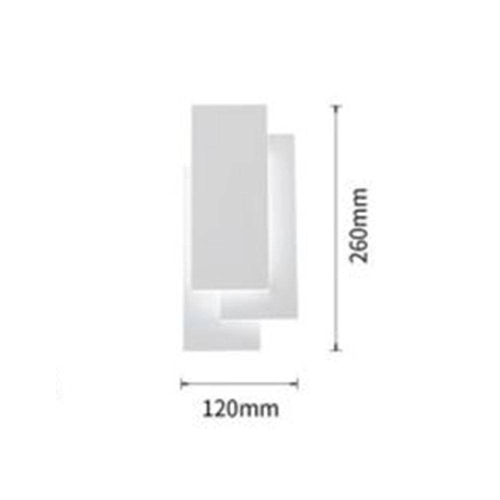 Trade Shop - Applique Led Rettangolare 12w 650 Lm A Parete 3 Temperature Di Luce Cct E41-b3c -