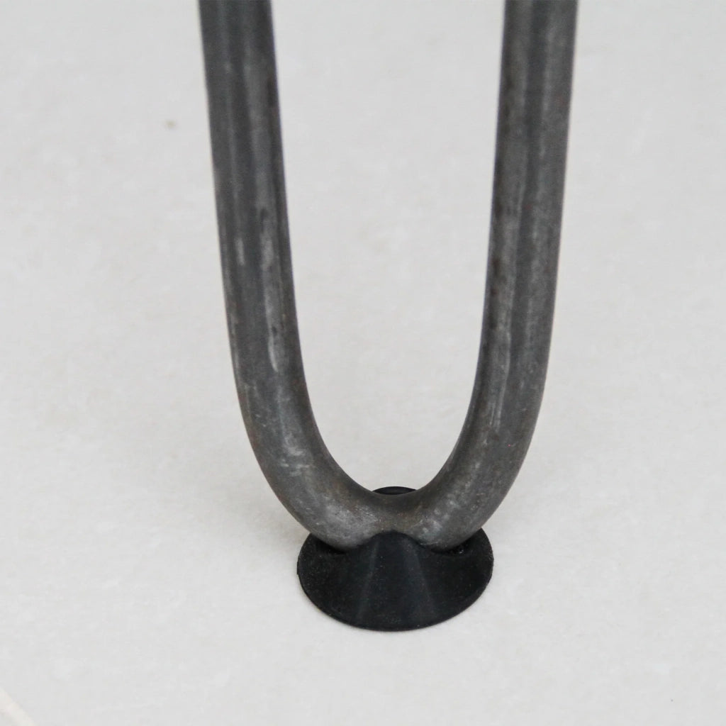 4 Gambe per Tavolo a Forcina SkiSki Legs 30,5cm Acciaio Naturale 2 Rebbi 10mm