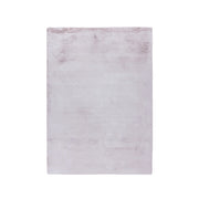 Tappeto morbido Raika Rosa e Bianco in poliestere