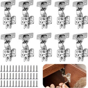 10 pezzi di fermabianchi in argento per porte di armadi con molla idraulica chiusura morbida - fermabianchi standard per angolo per porte di armadi
