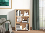 Biblioteca Moiano, Libreria 2 Ripiani, 70x24.5x107.5h cm Marrone Rovere Nodi