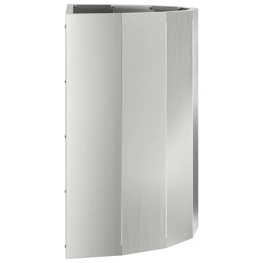 Fioriera | Cassetta per fiori | Vaso Argento 60 x 30 x 50 cm Acciaio zincato