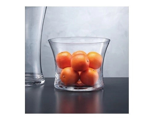 Vaso Decorativo casa in vetro Trasparente alina 26,5 x 20 cm
