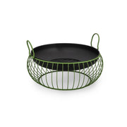 Bizzotto braciere Maylis verde Ø57x22h in acciaio verniciato verde
