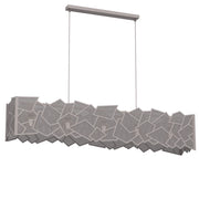 Lampada sospesa Camo 5xE27 beige geometrica Luminex
