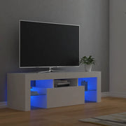 Mobile Porta TV con Luci LED Bianco 120x35x40 cm 804346