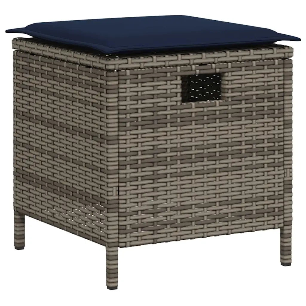 Set Divani da Giardino 6 pz con Cuscini a Forma di L Polyrattan 3213544