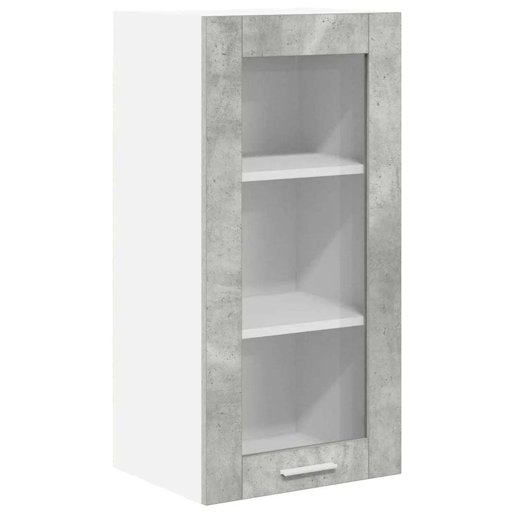 Armadio pensile con porta Grigio cemento 40 x 31 x 80 cm 884304