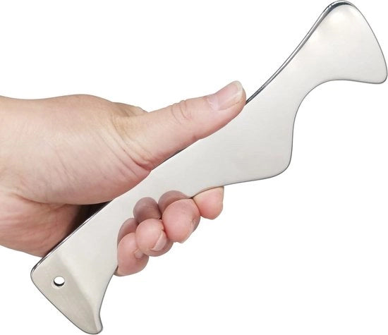 Strumento Gua Sha in Acciaio Inossidabile per Massaggio per Tessuto Fibroso - Fisioterapia e Dolore Muscolare