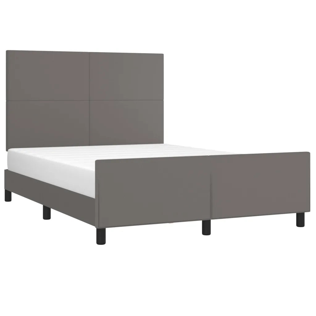 Giroletto con Testiera Crema 140x190 cm in Similpelle 3125449
