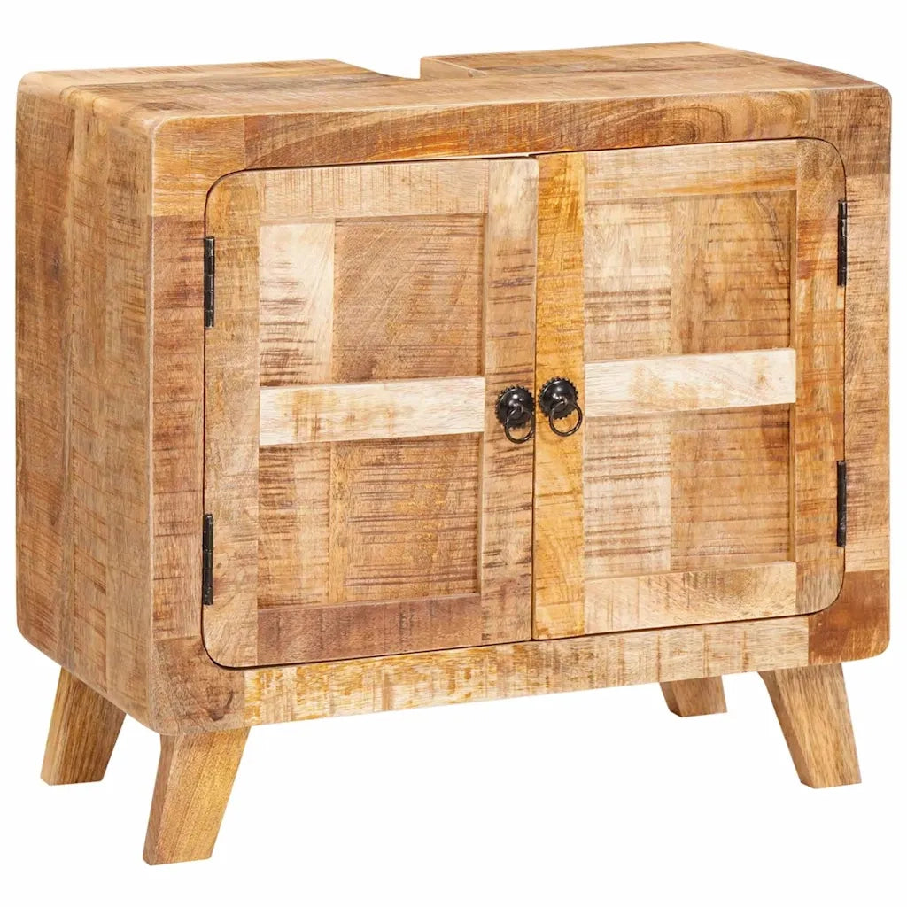 vidaXL Mobile da Bagno Legno di mango massello e legno ingegnerizzato