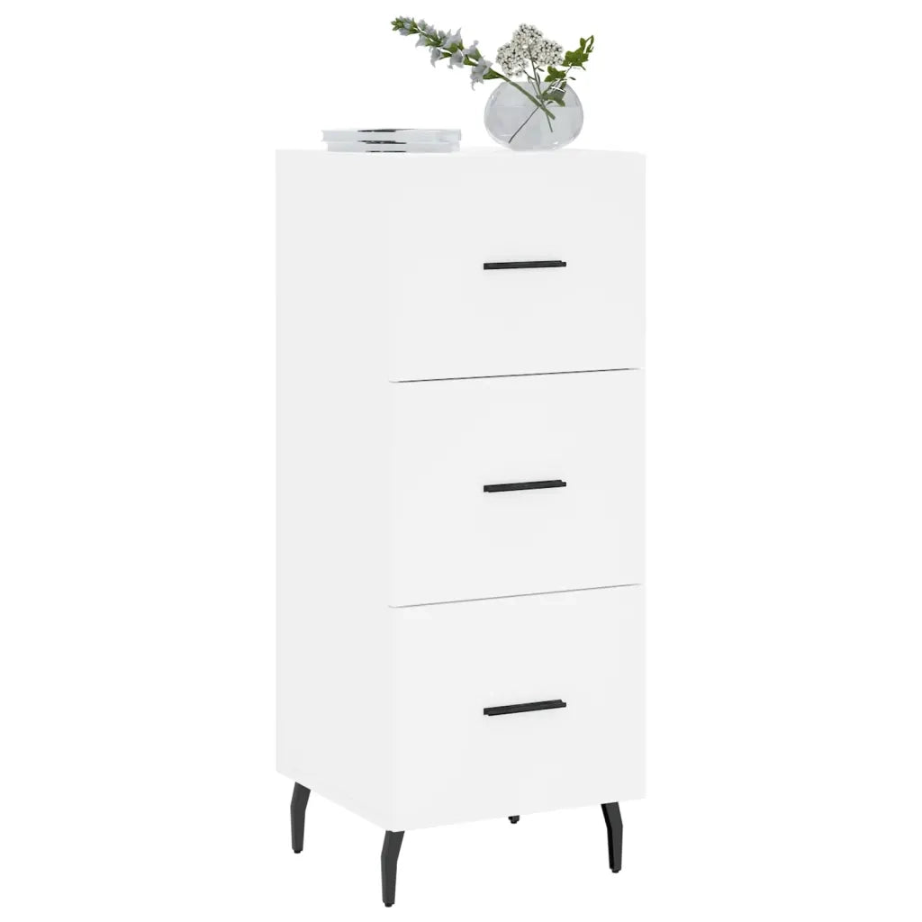 Credenza | Madia | Buffet da pranzo | Armadio da pranzo Bianca 34,5x34x90 cm in Legno Multistrato