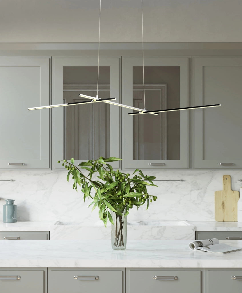 Lampadario Candellux Thasos LED 3 luci cromo 4000K