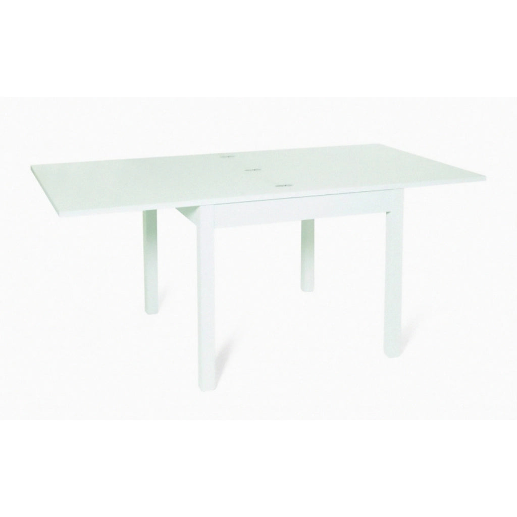 TAVOLO QUADRATO RIBALTABILE 90/180X90XH76CM BIANCO
