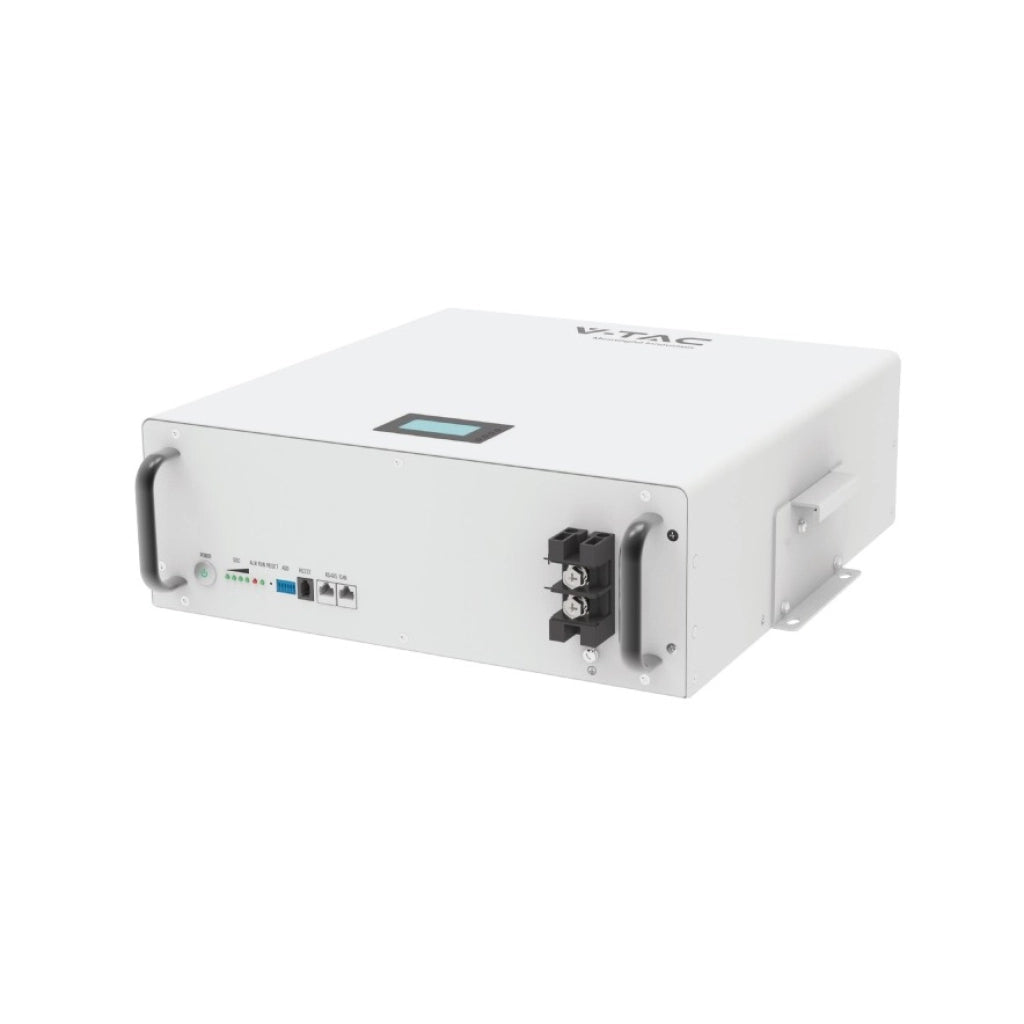 Batteria Accumulo 5.12kWh LiFePO4 51.2V 100Ah con BMS per Inverter Fotovoltaici