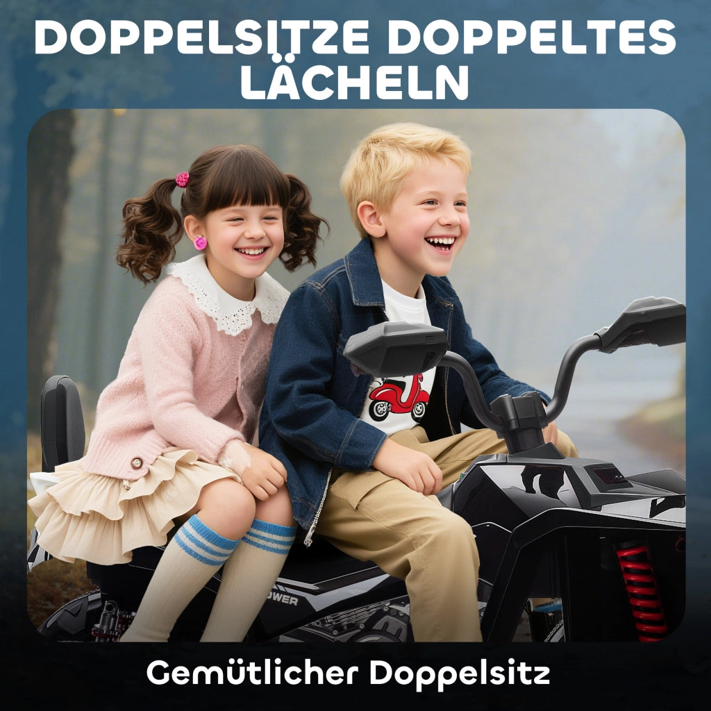 Quad Elettrico per Bambini ¨C zephmum ¨C Verde, 24V, 6.5 km/h, 3-8 Anni